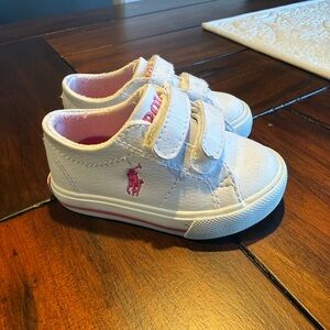 SOLD Polo Ralph Lauren Toddler First Walker Velcro Shoes for Girls size 4c